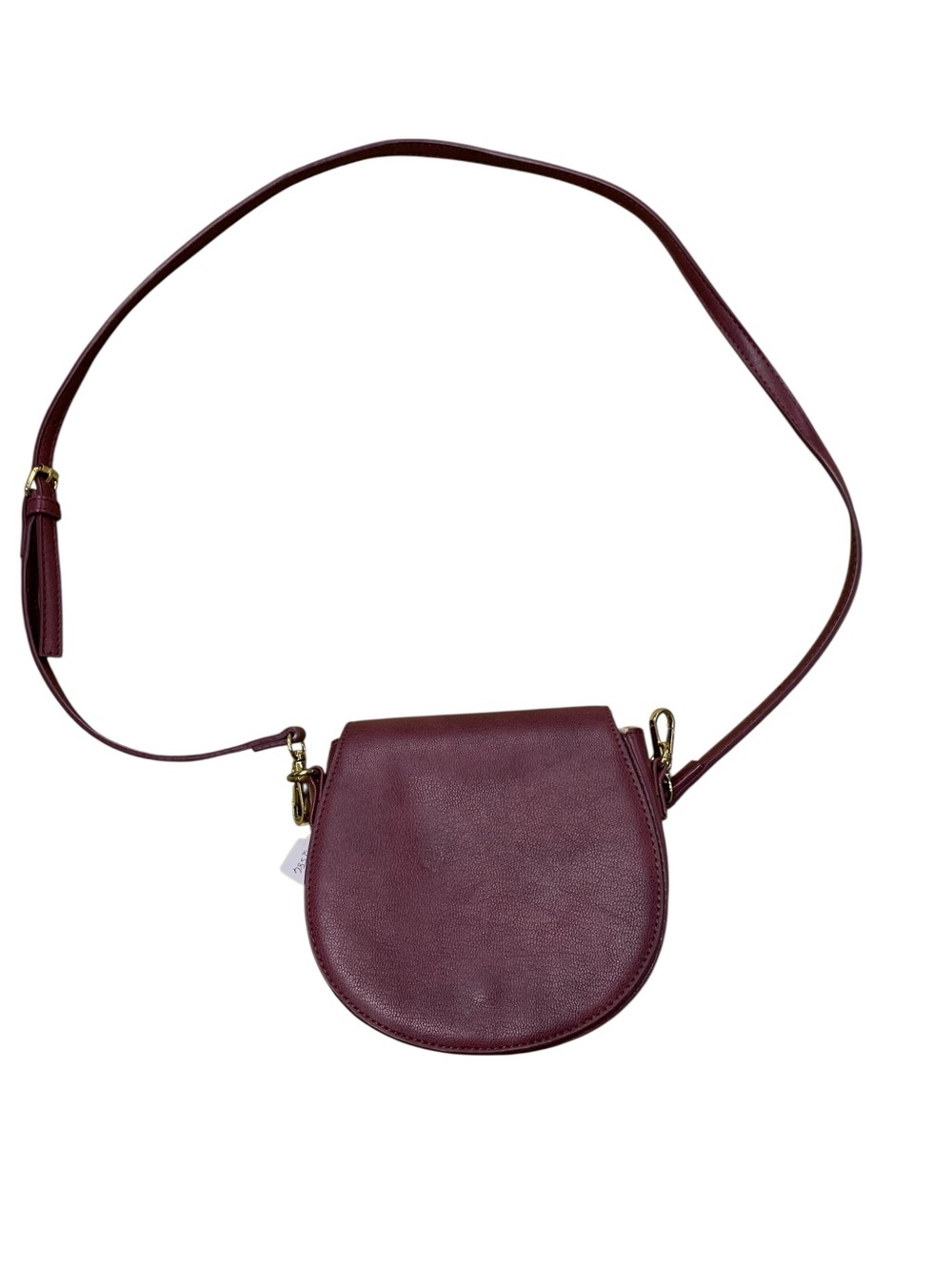 BCBGeneration Burgundy Crossbody Saddle Bag